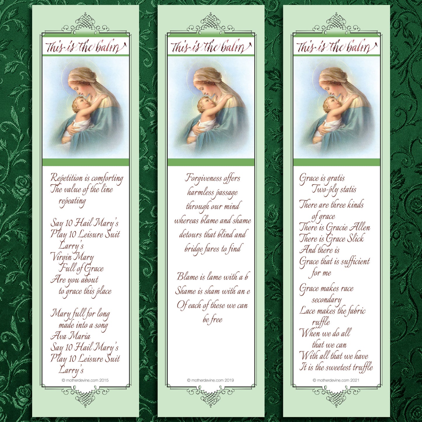 Green Bookmark Collection