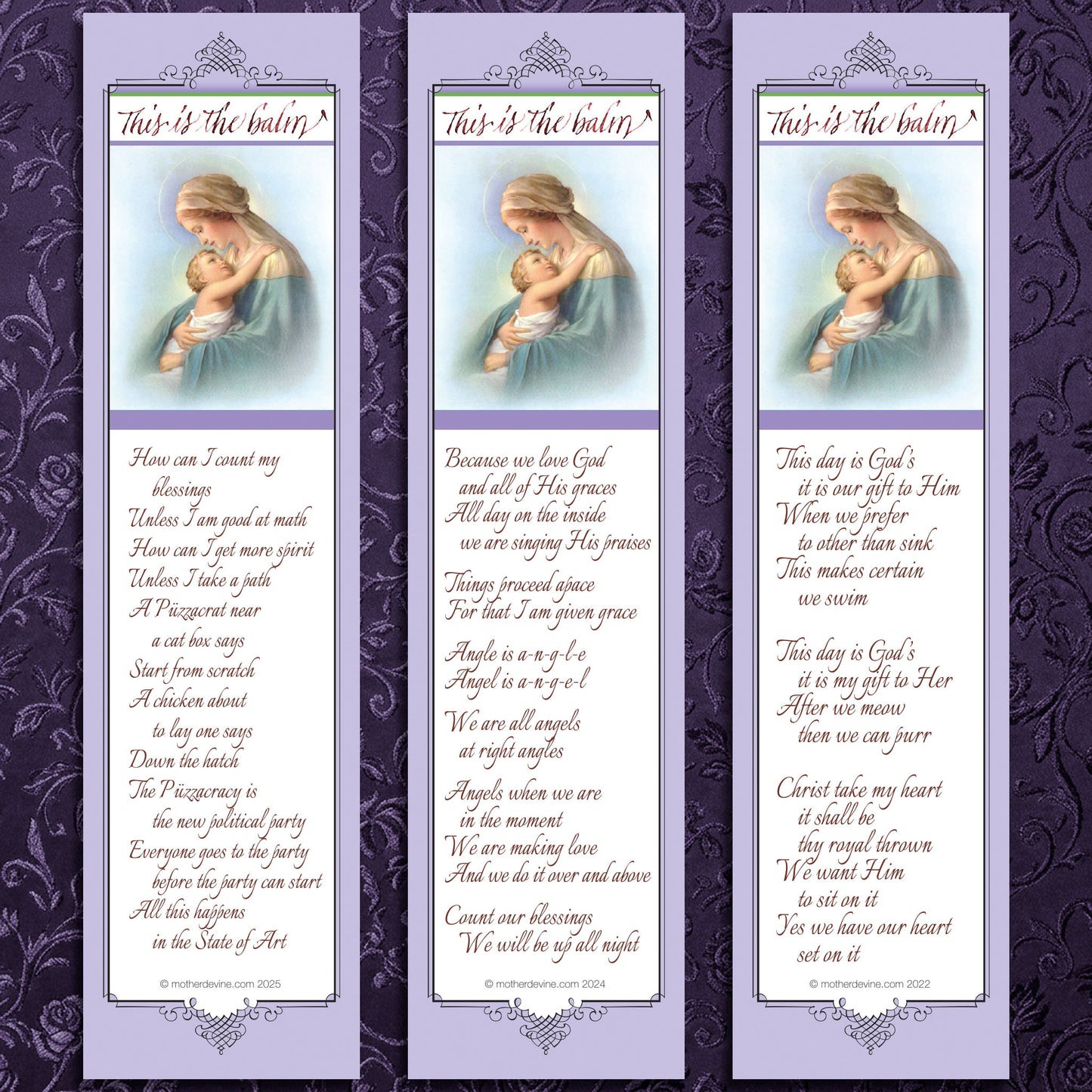 Purple Bookmark Collection