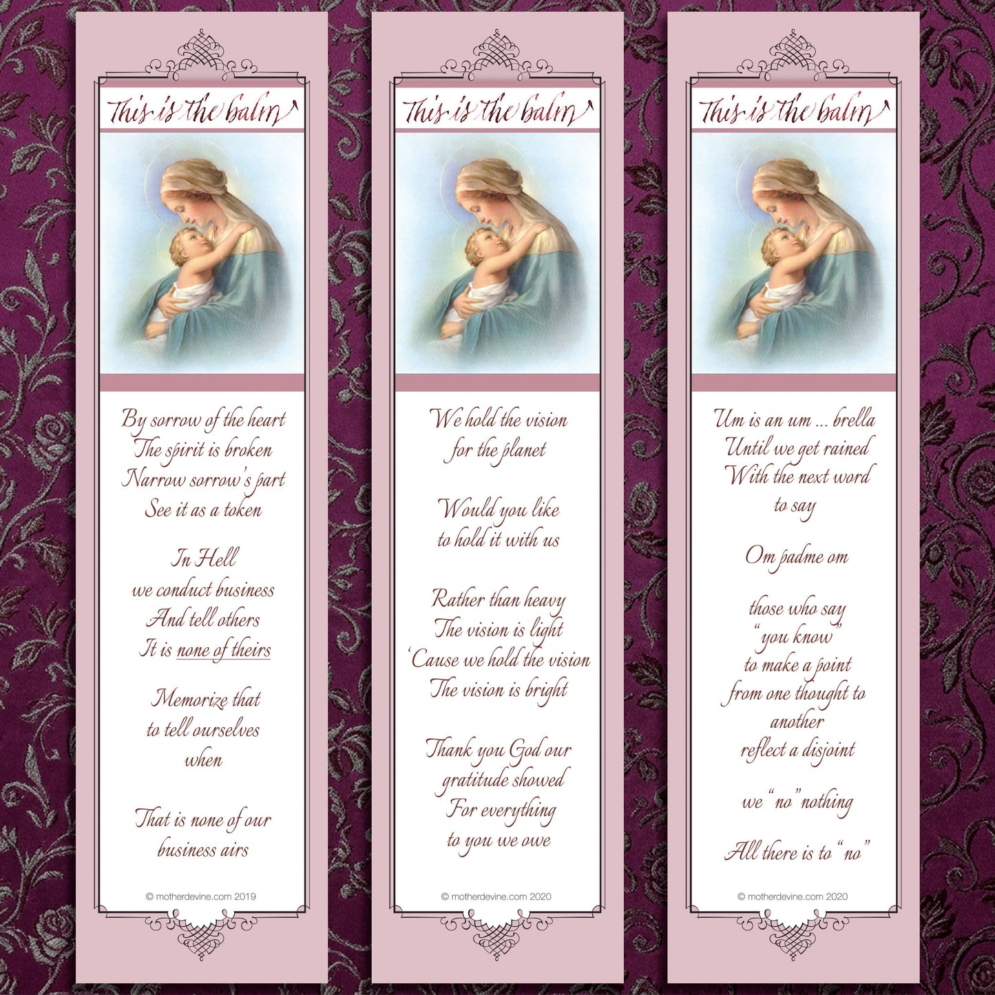 Rose Bookmark Collection