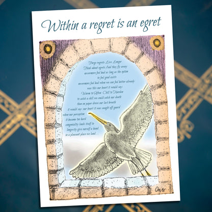 Egret Greeting Card