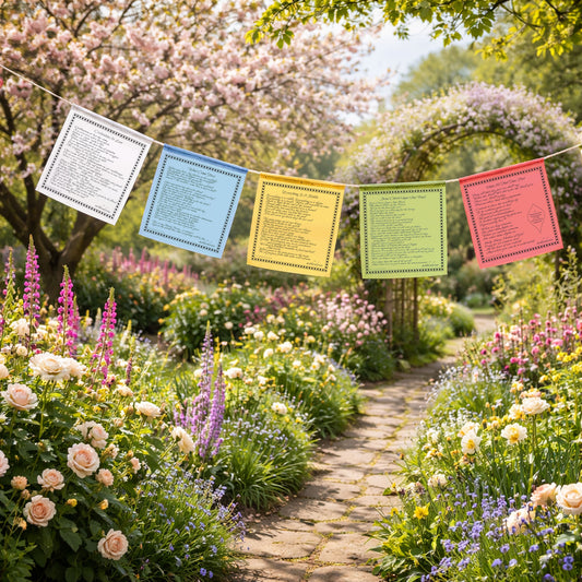 Poem Flags Garland